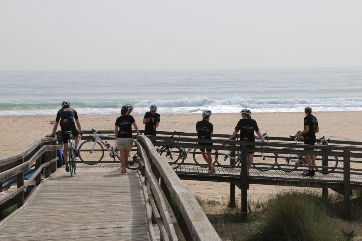 Colnago bikes on the beach
