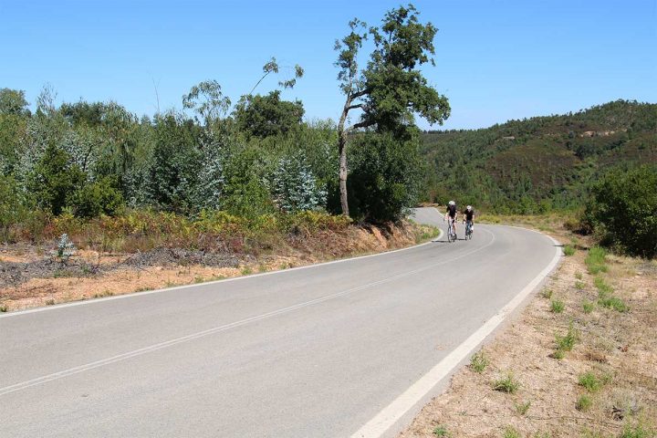 two cyclists in Portugal